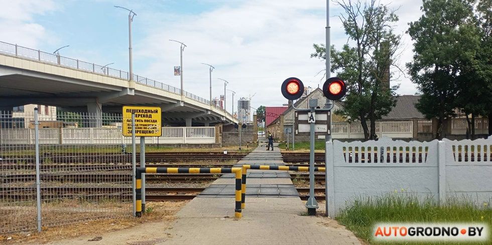 На 4 дня в Гродно закроют переход через железную дорогу. Запланирован ремонт железнодорожных путей