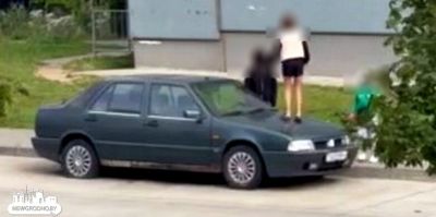 В Гродно дети попрыгали по машине – проводится воспитательная работа