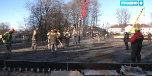 Как продвигается бетонирование моста через Юрисдику? Основная сложность – стесненные условия