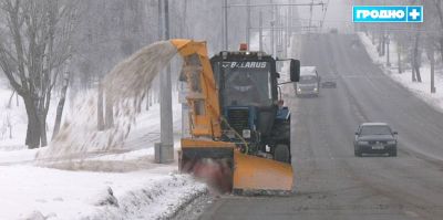 500 тонн снега в час: в Гродно испытали новую технику для уборки сугробов