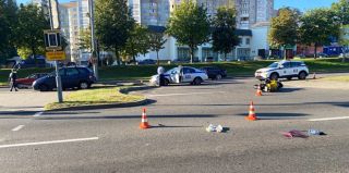 ДТП с участием мотоциклиста и пешехода на проспекте Клецкова в Гродно. Подробности