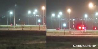 "5 минут дрифтовали на площадке в Ольшанке, а потом укатили в сторону города". Читатель прислал видео