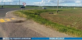Под Гродно погиб мотоциклист. В больницу попала его пассажирка