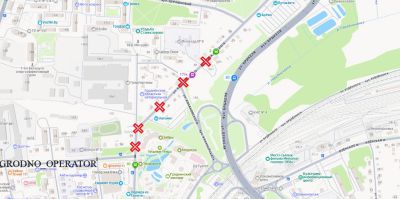 На 10 дней закрывают участок улицы Кохановского в Гродно. Общественный транспорт поедет иначе