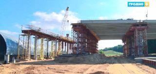 Строители готовятся к засыпке тоннеля над Озерским шоссе: как строят объездную дорогу Гродно