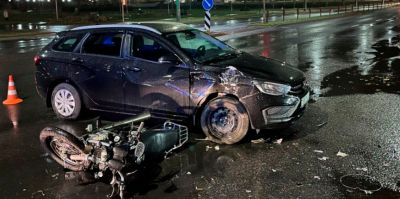 В Гродно произошло серьезное ДТП с участием 18-летнего мотоциклиста