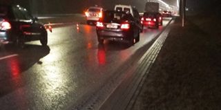 Авария с диким животным у Восточного моста в Гродно. Косулю пала