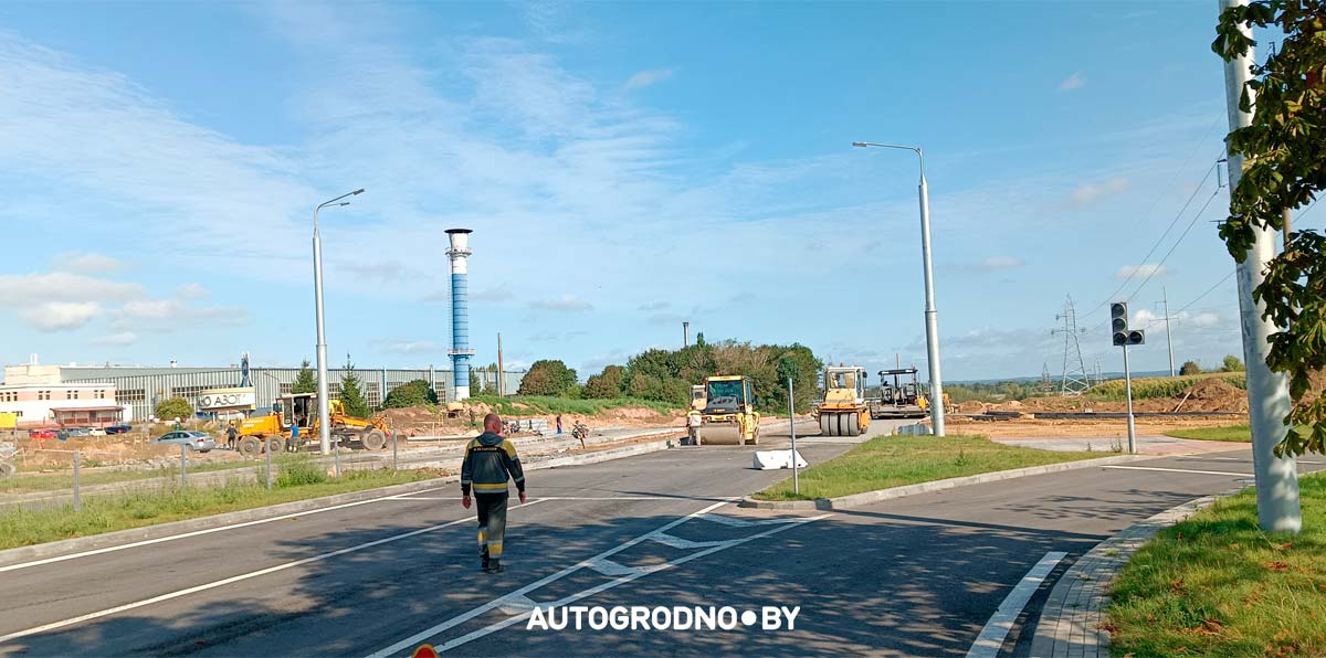 Перекресток Карского возле АЗОТа в Гродно